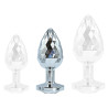 MyPlayToys Plug Ikonik Diamond M 7 x 3.3cm Argent